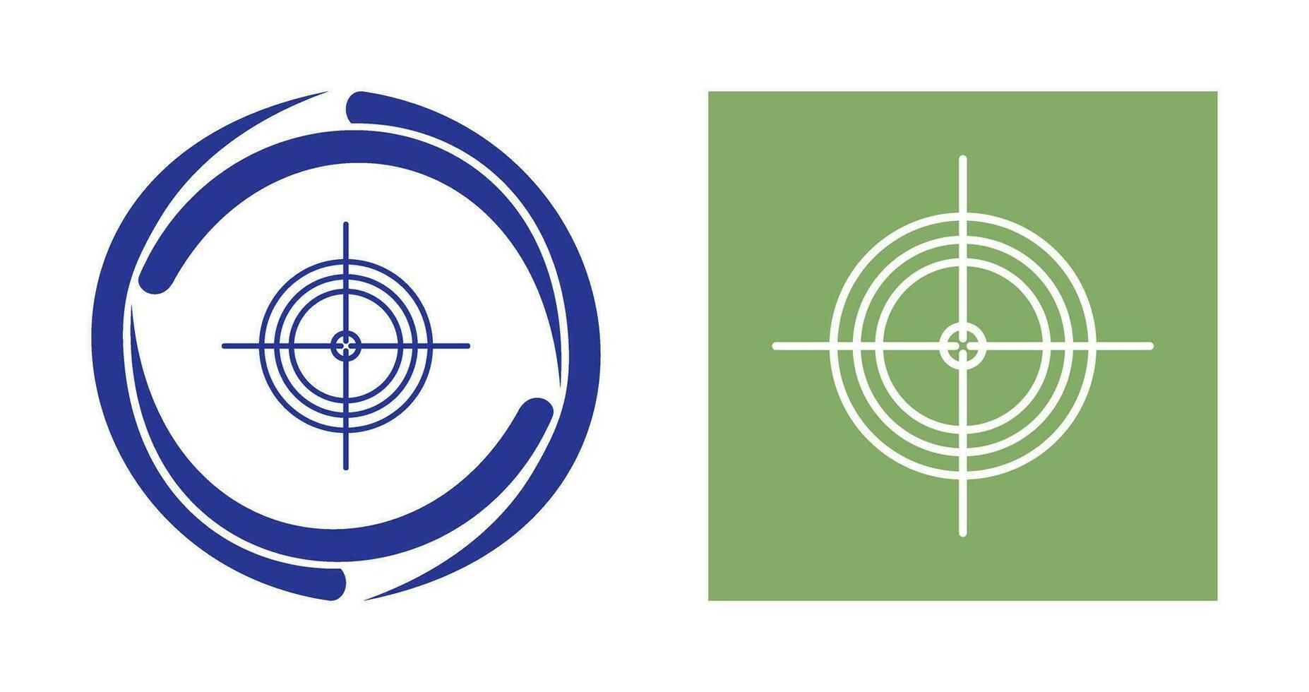 Unique Target Vector Icon
