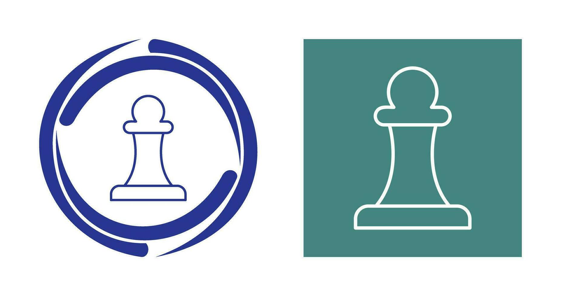 Unique Pawn Vector Icon