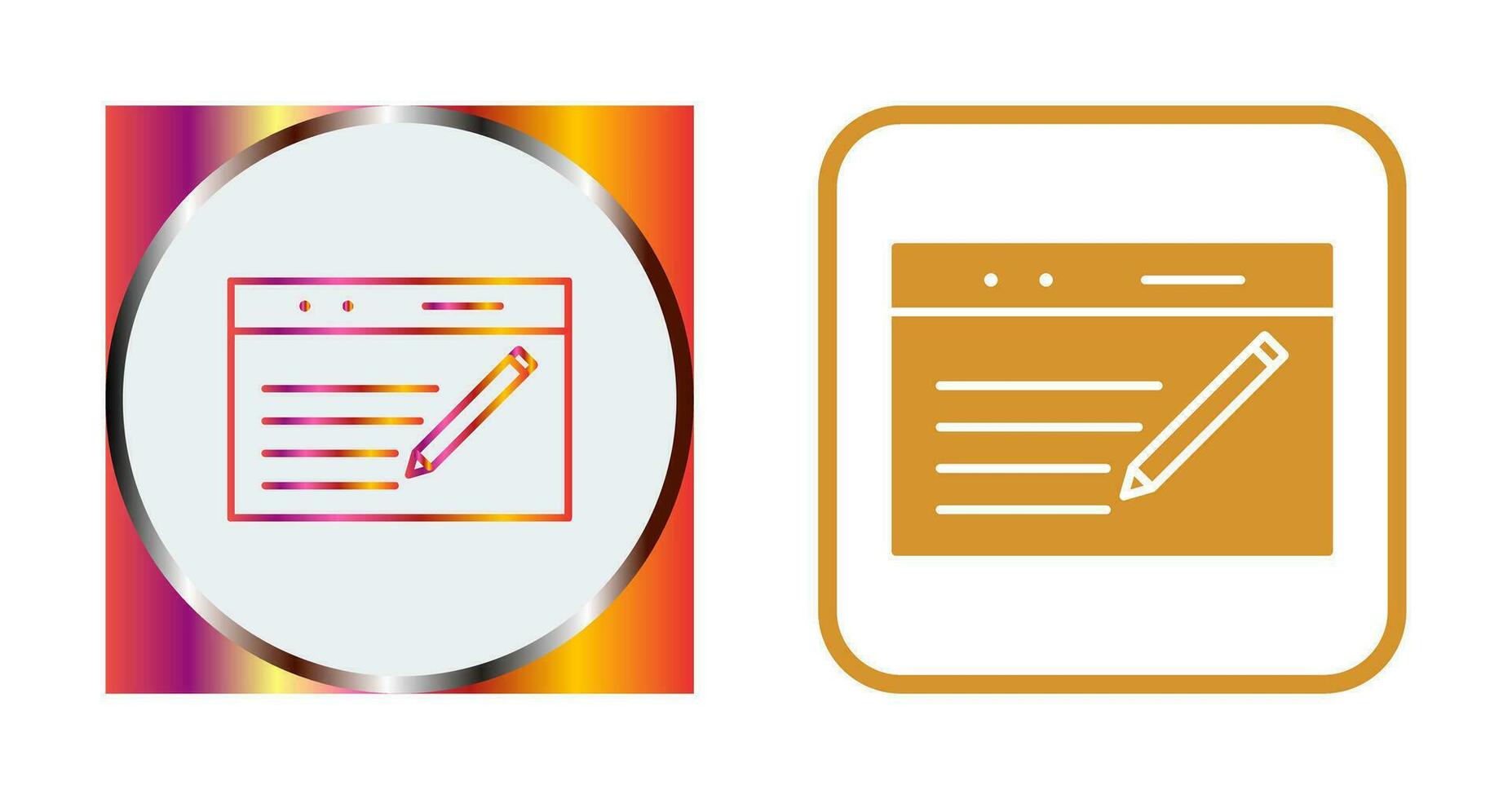Unique Blogging Service Vector Icon