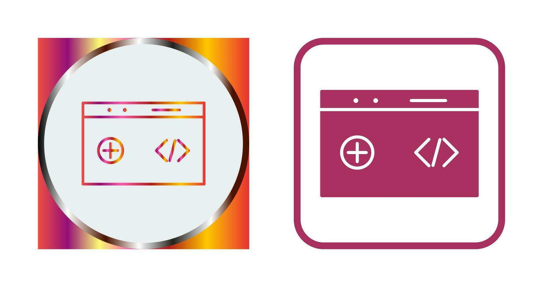 Unique Clean Code Vector Icon