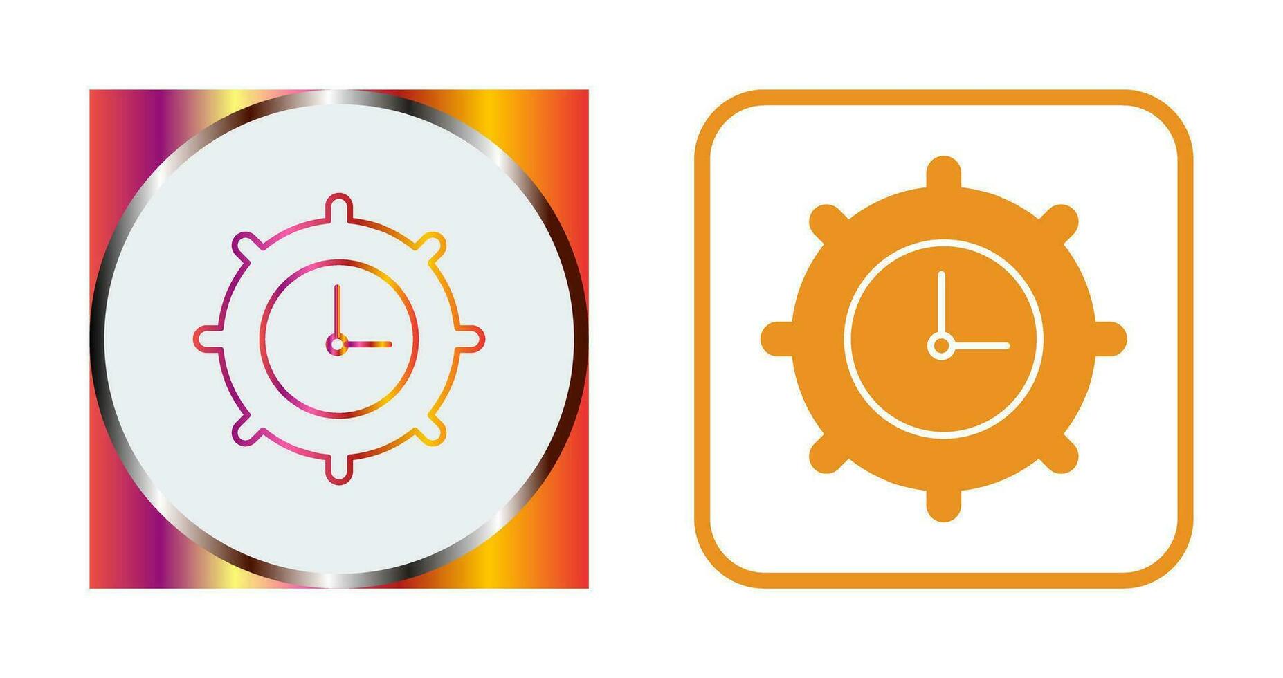 Time Settings Vector Icon