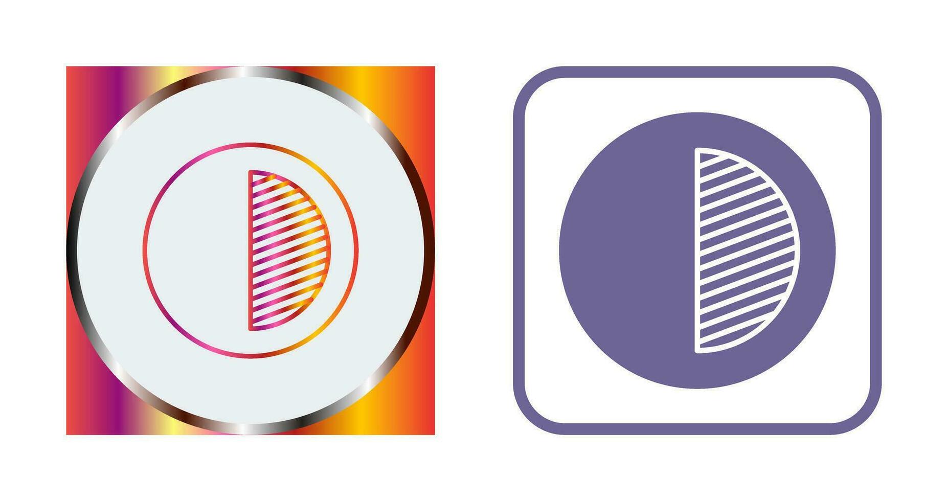 Unique Contrast Vector Icon