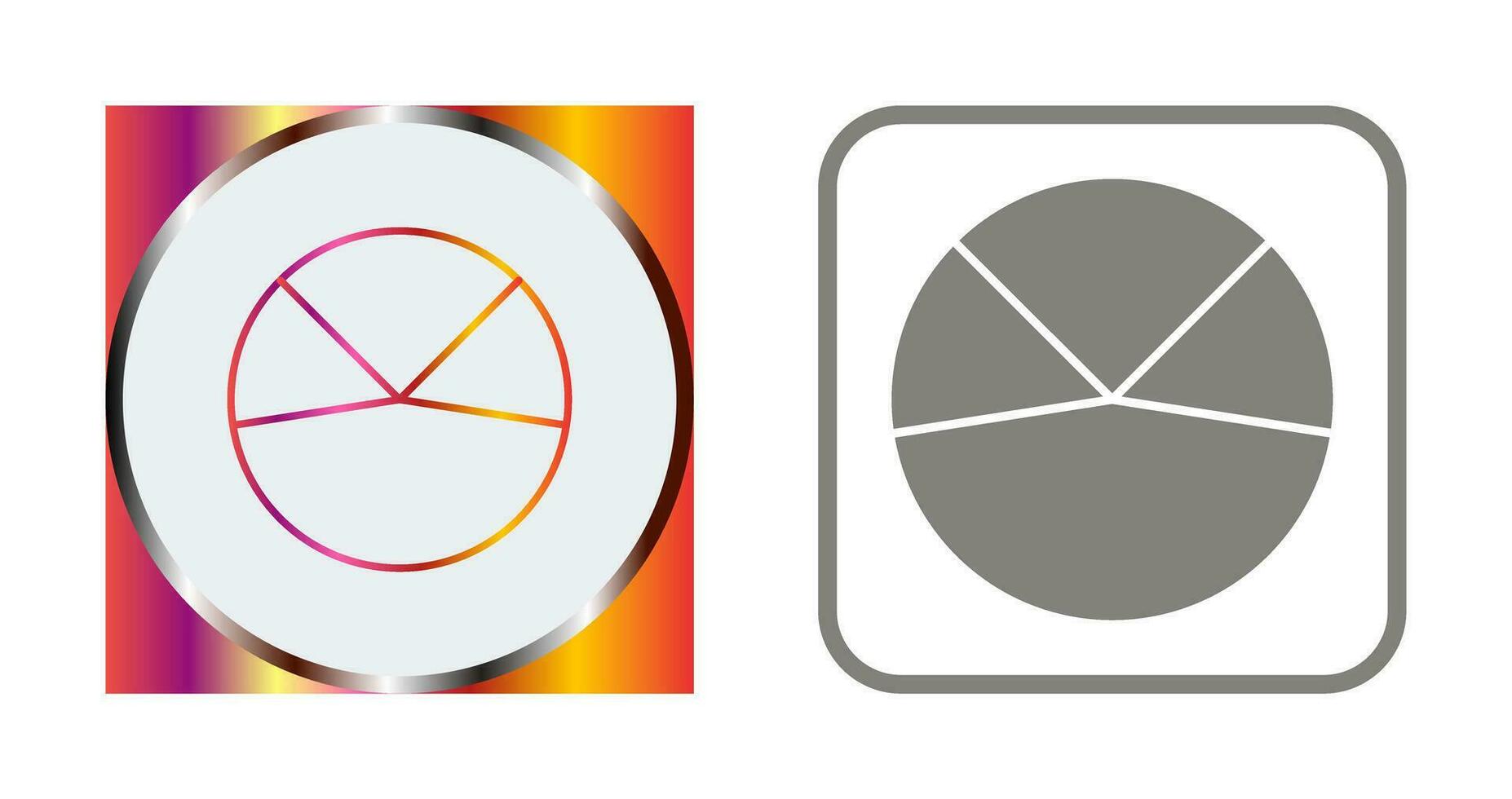 icono de vector de análisis de gráfico circular