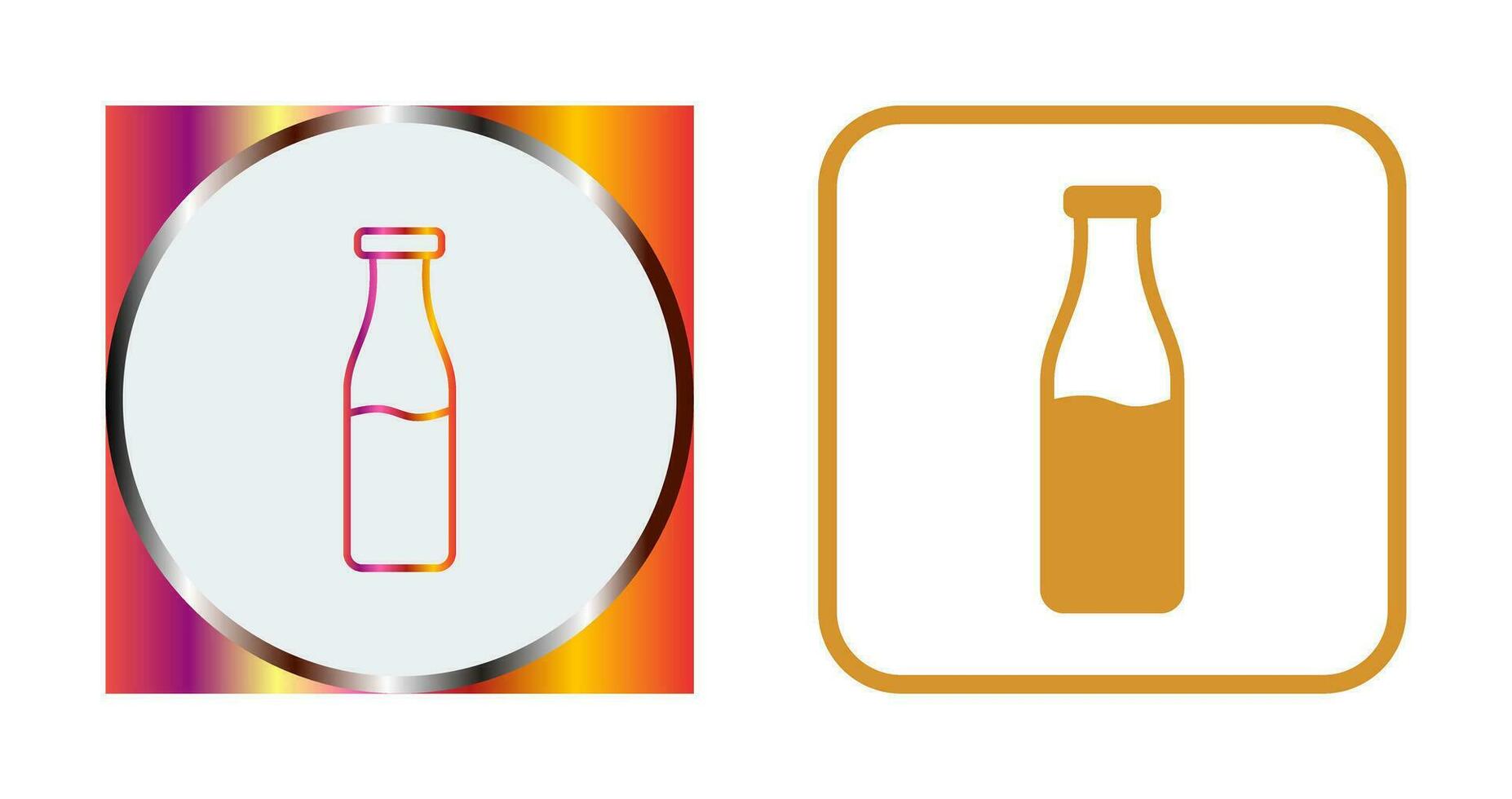 Milk Bottle Vector Icon