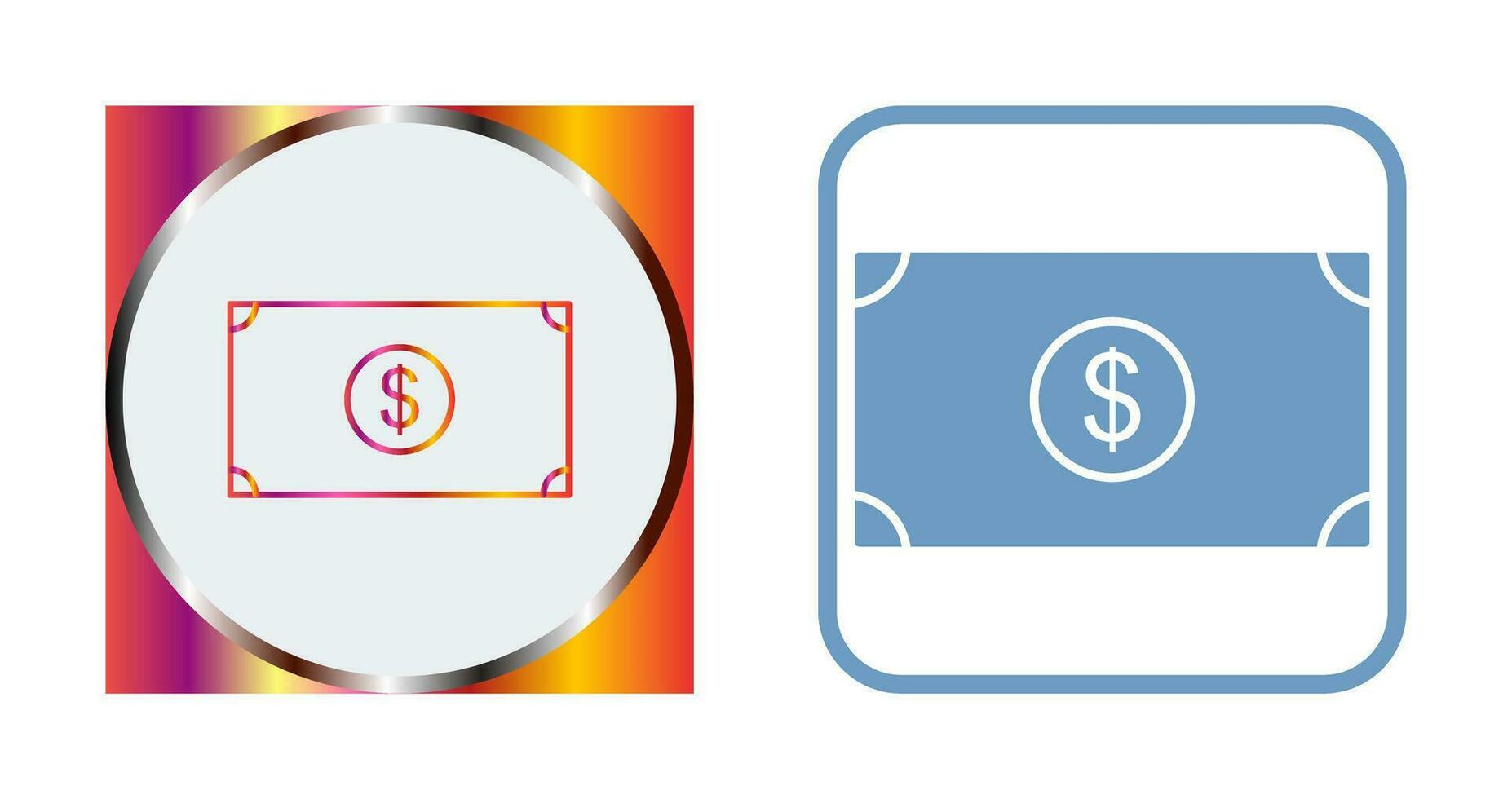 Unique Dollar Vector Icon