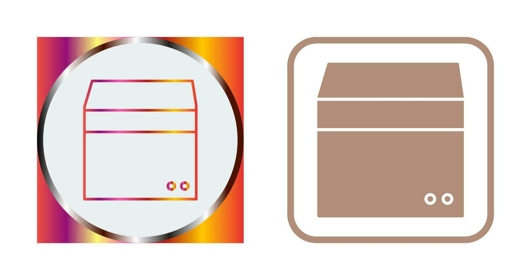 Unique Box Vector Icon