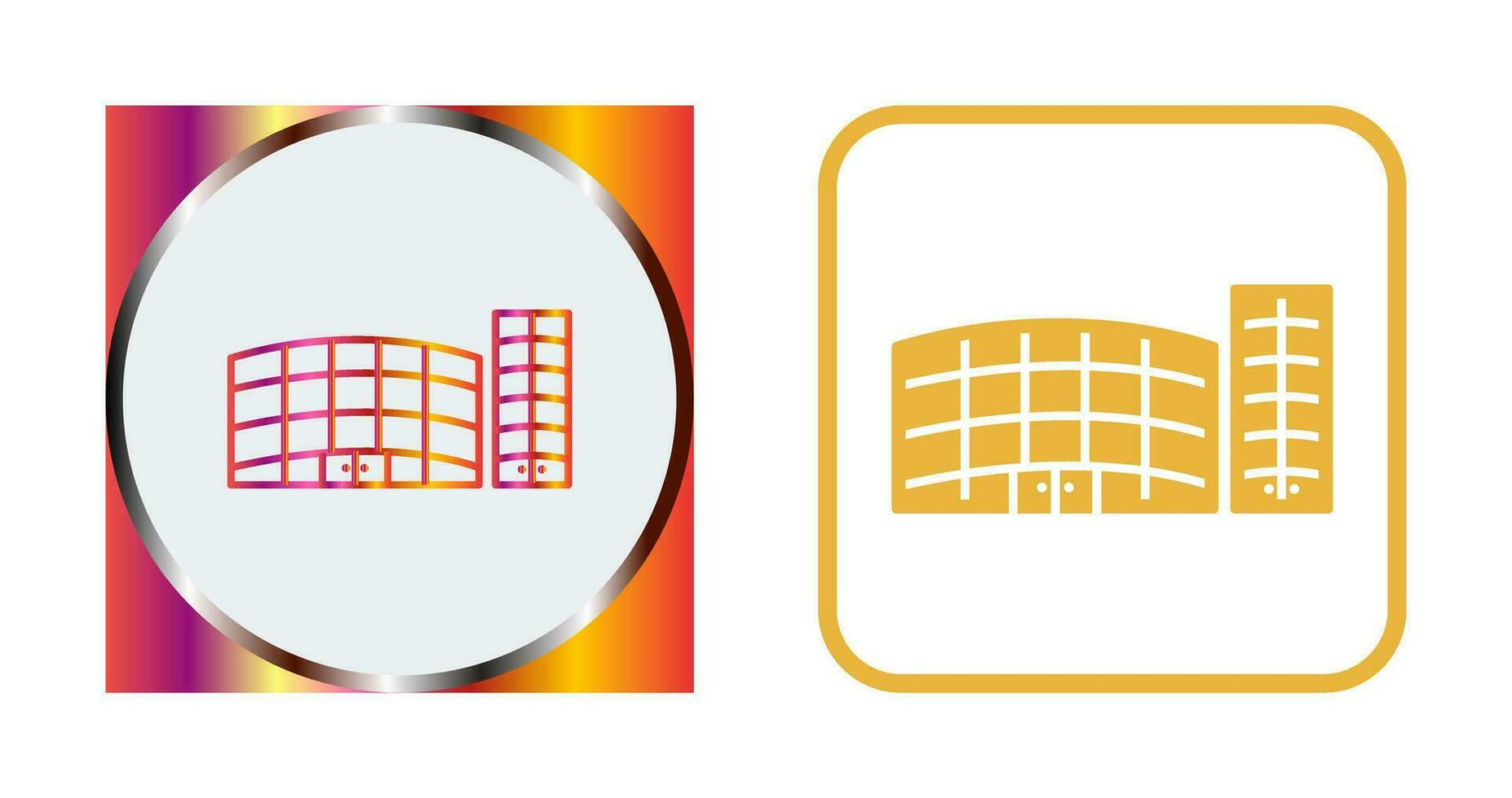 Unique Shopping Mall Vector Icon