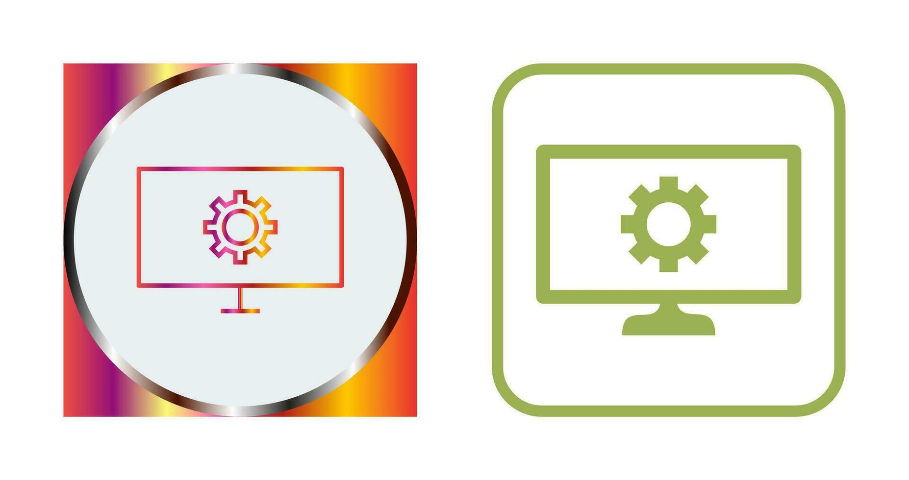 Unique Network Settings Vector Icon