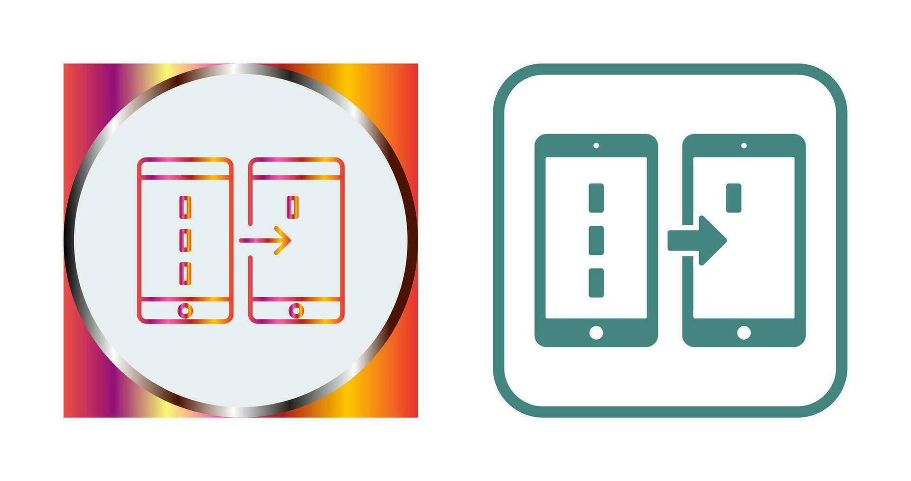 Unique Data Transfer Vector Icon