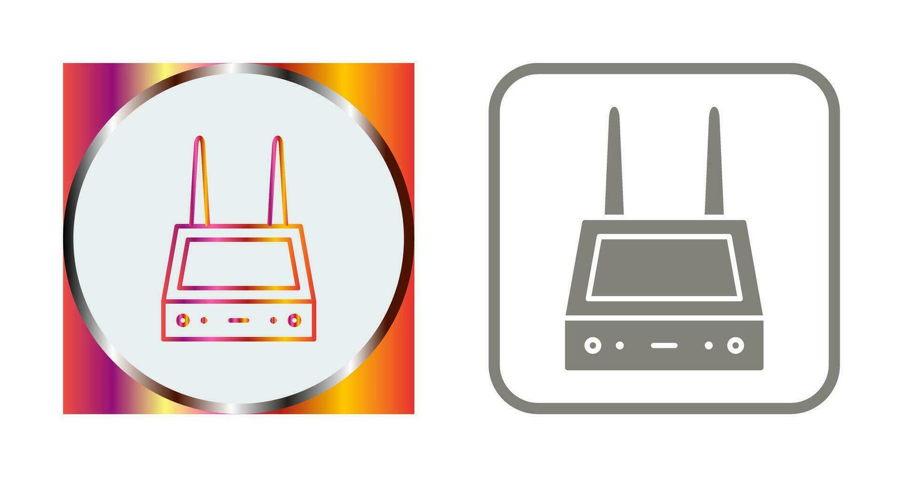 Unique Router Vector Icon