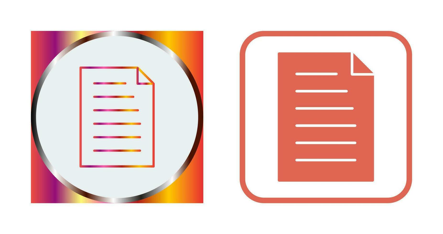 Unique Document Vector Icon