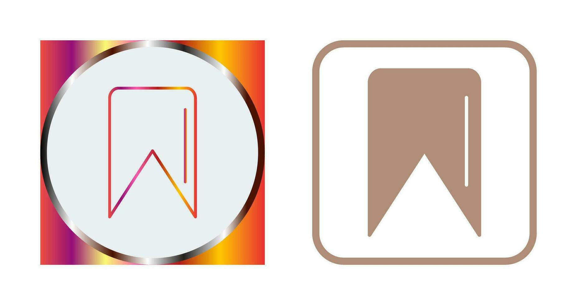 Unique Bookmark Vector Icon