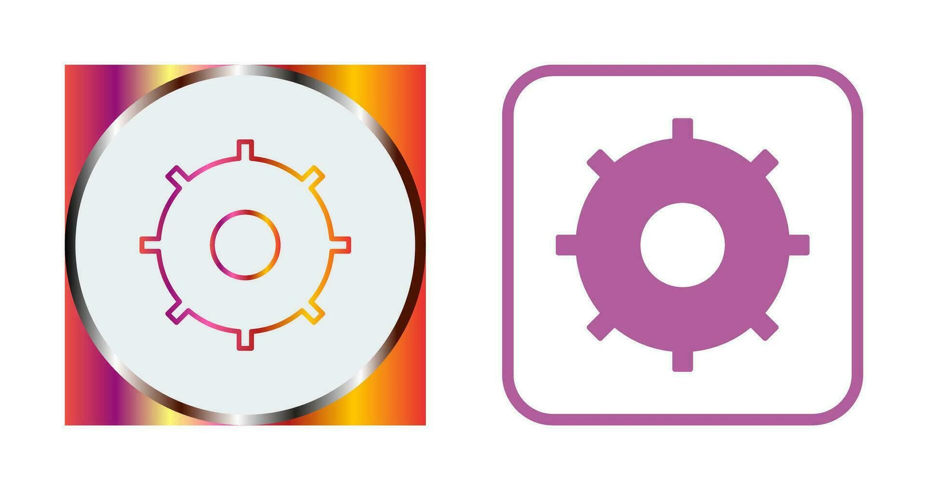 Unique Settings Vector Icon