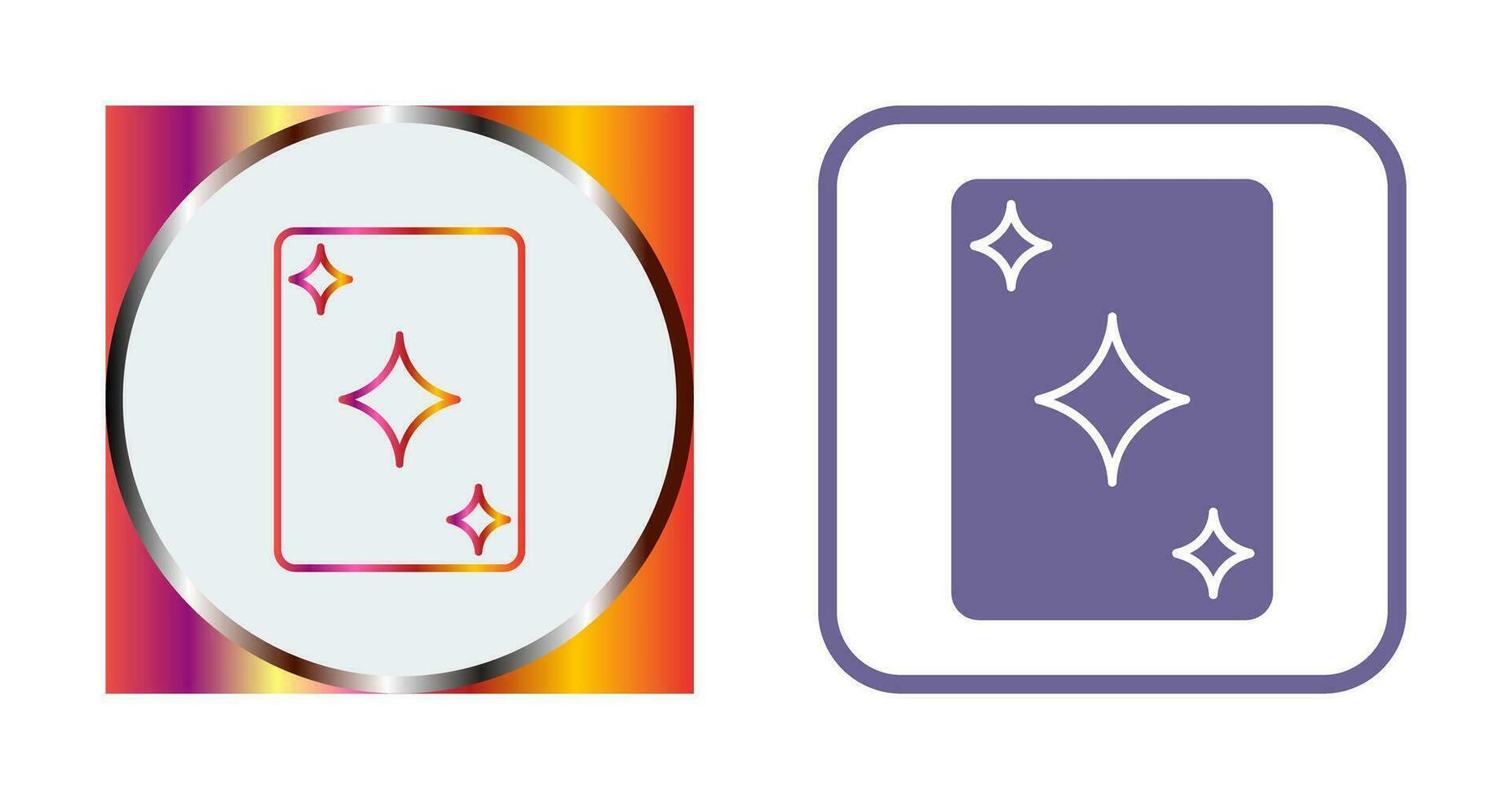 Unique Card Vector Icon