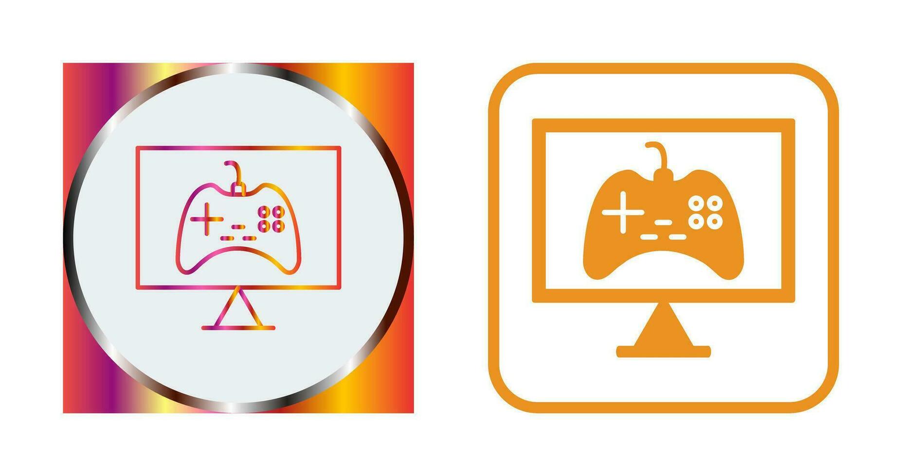 Unique Online Games Vector Icon