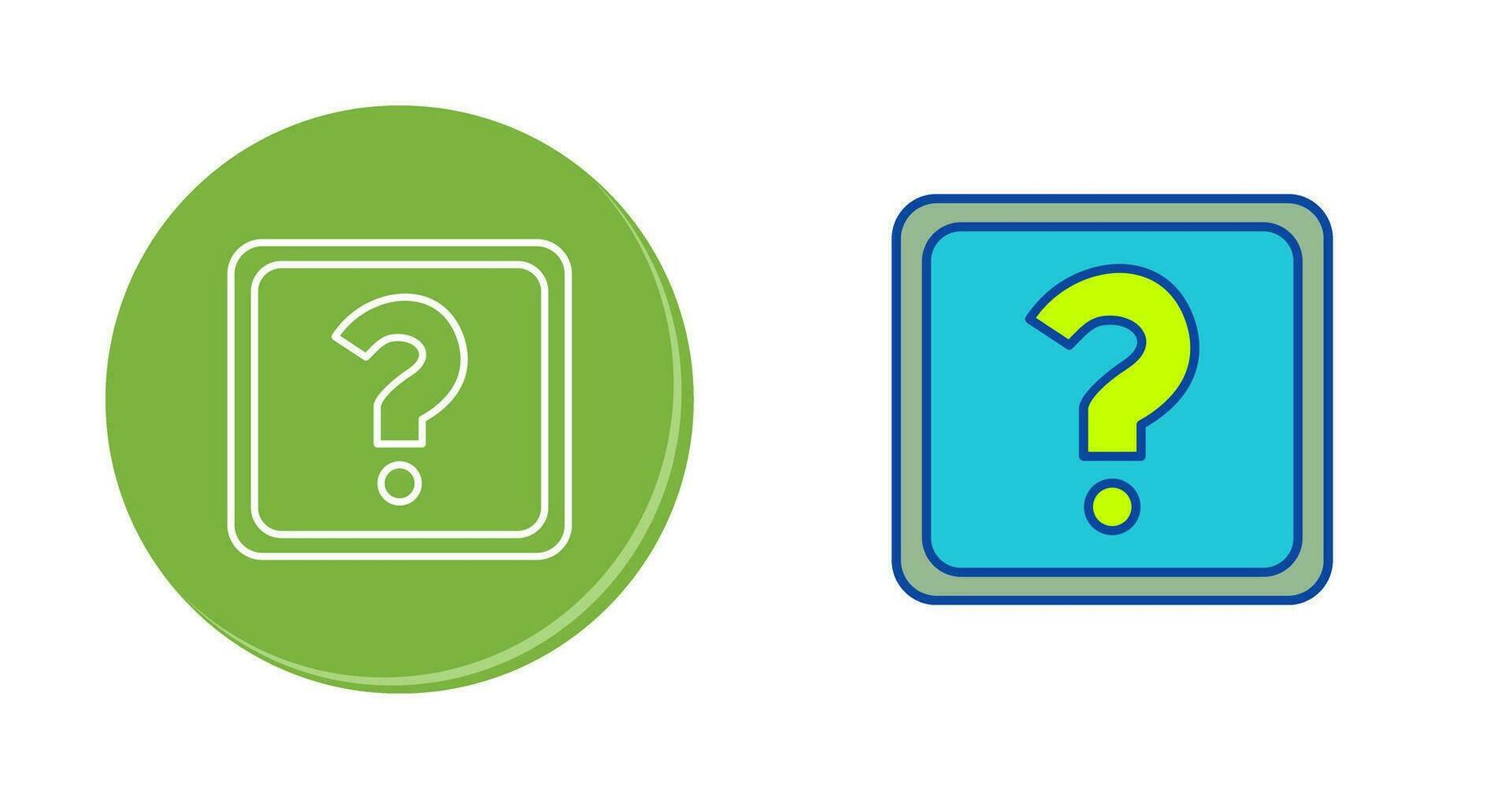 Unique Question Mark Vector Icon