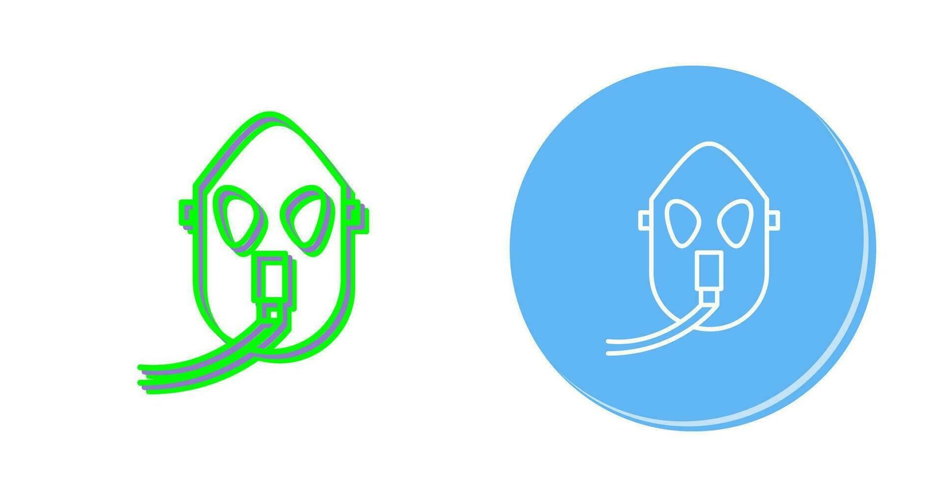 Unique Oxygen Mask Vector Icon