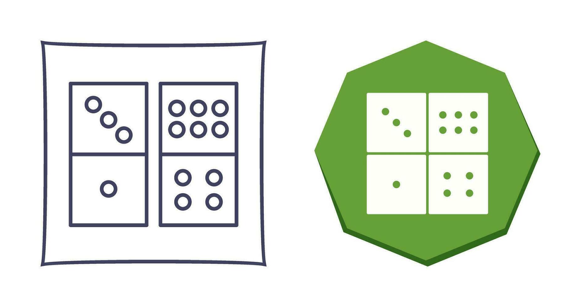 Domino Game Vector Icon