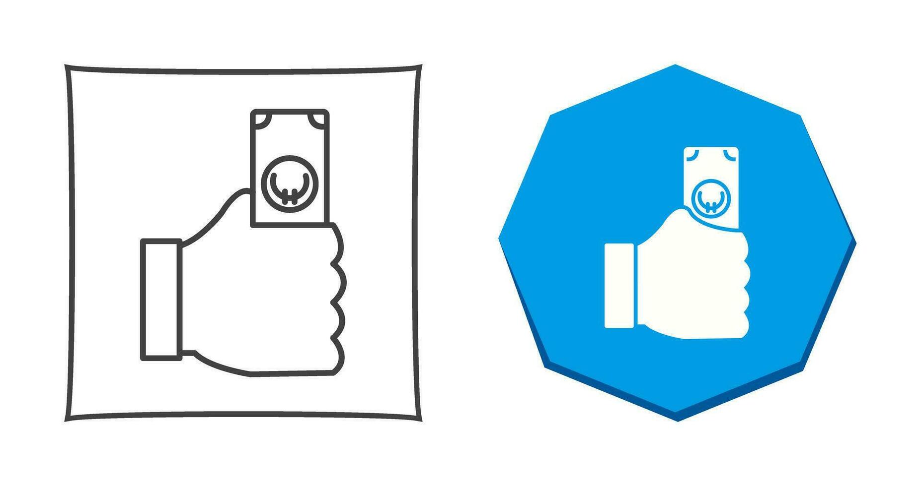 Unique Cash Vector Icon