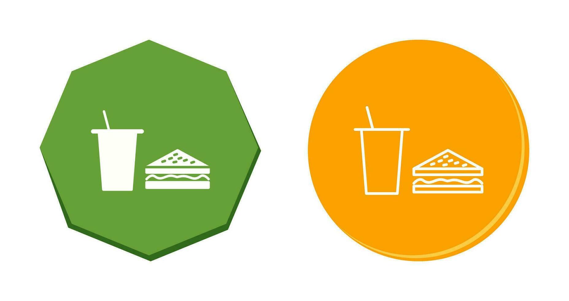 Unique Lunch Vector Icon