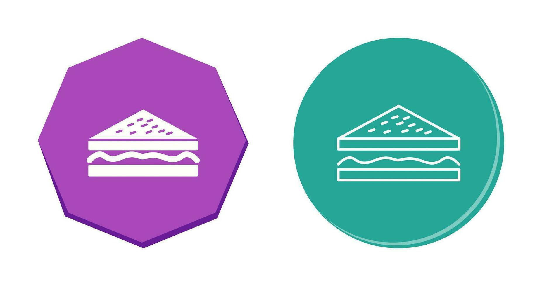 Unique Sandwich Vector Icon