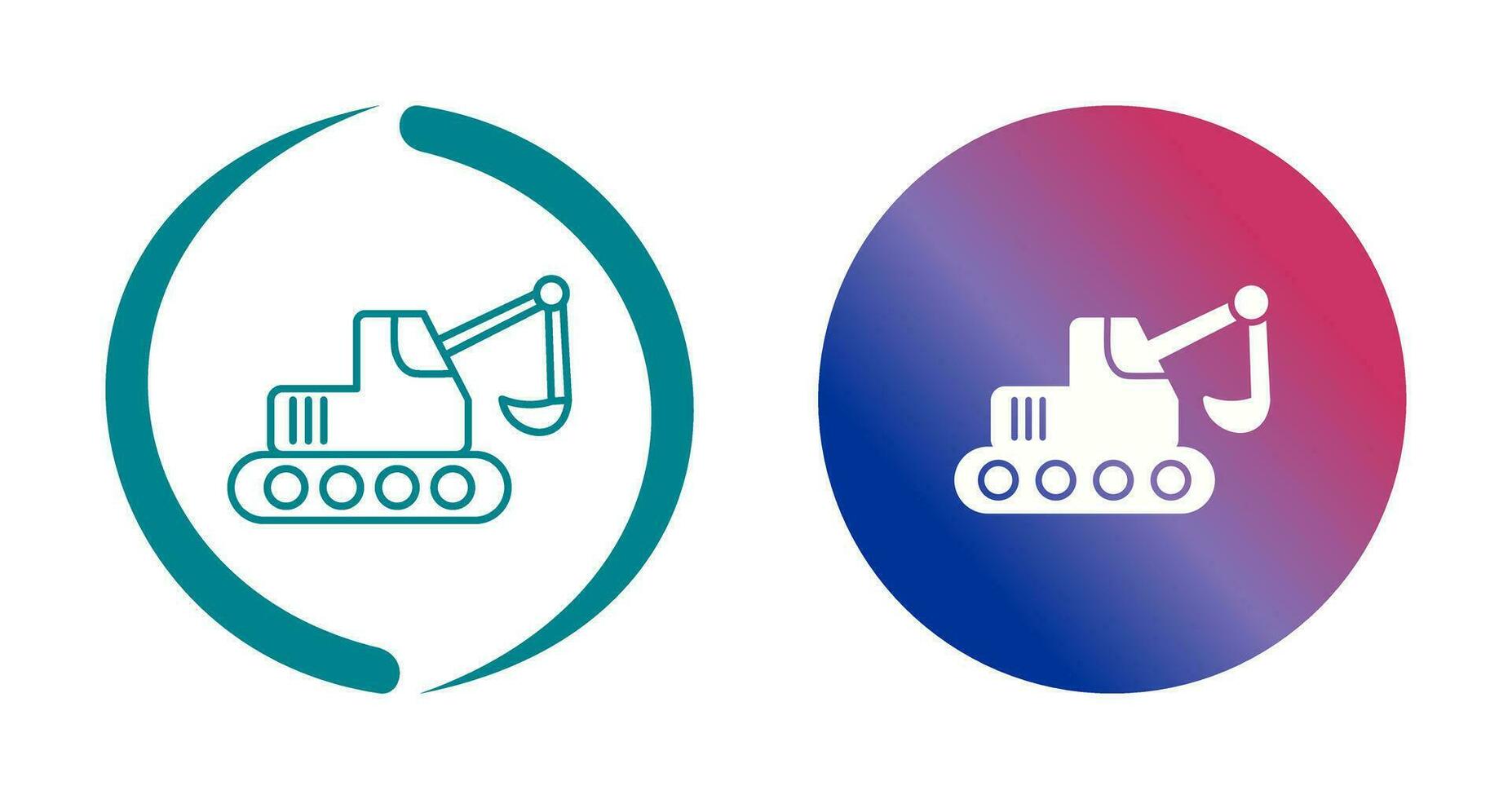Escavator Vector Icon