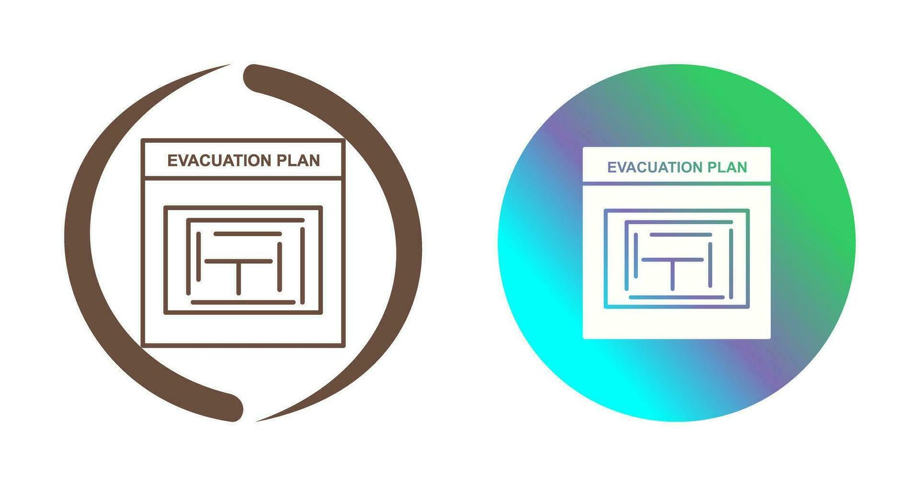 Evacuation Plan Vector Icon