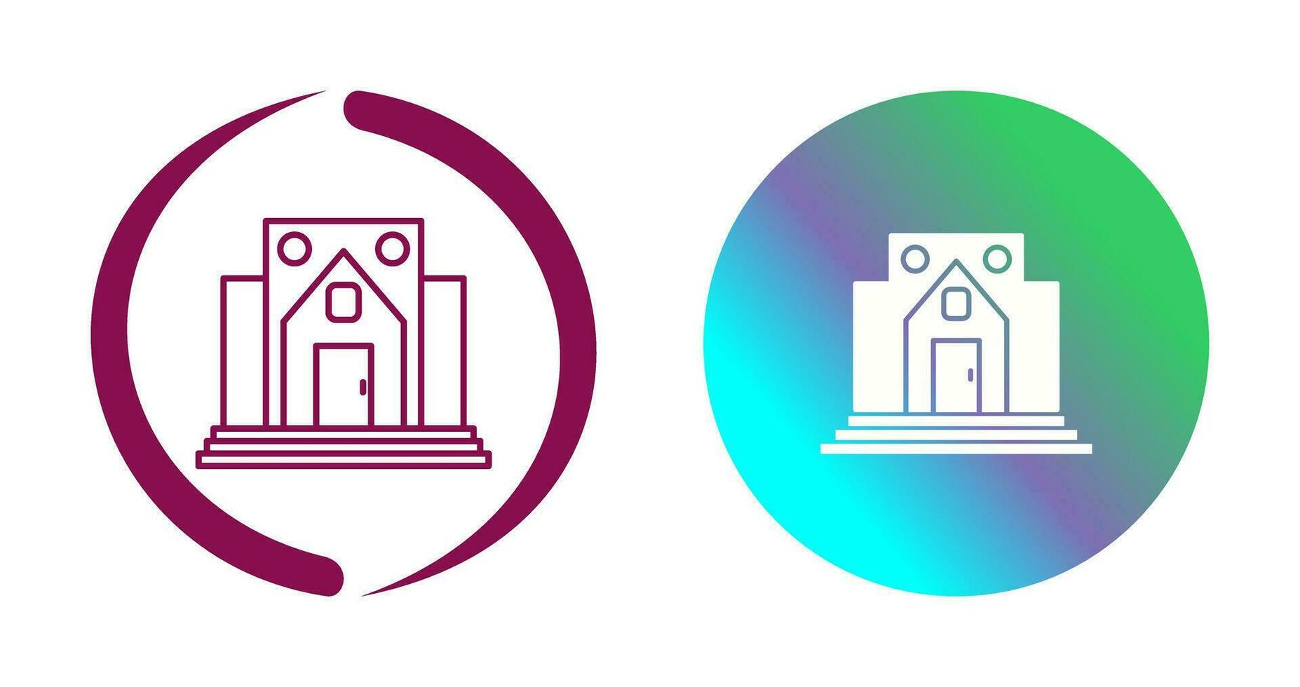 Museum Building Vector Icon