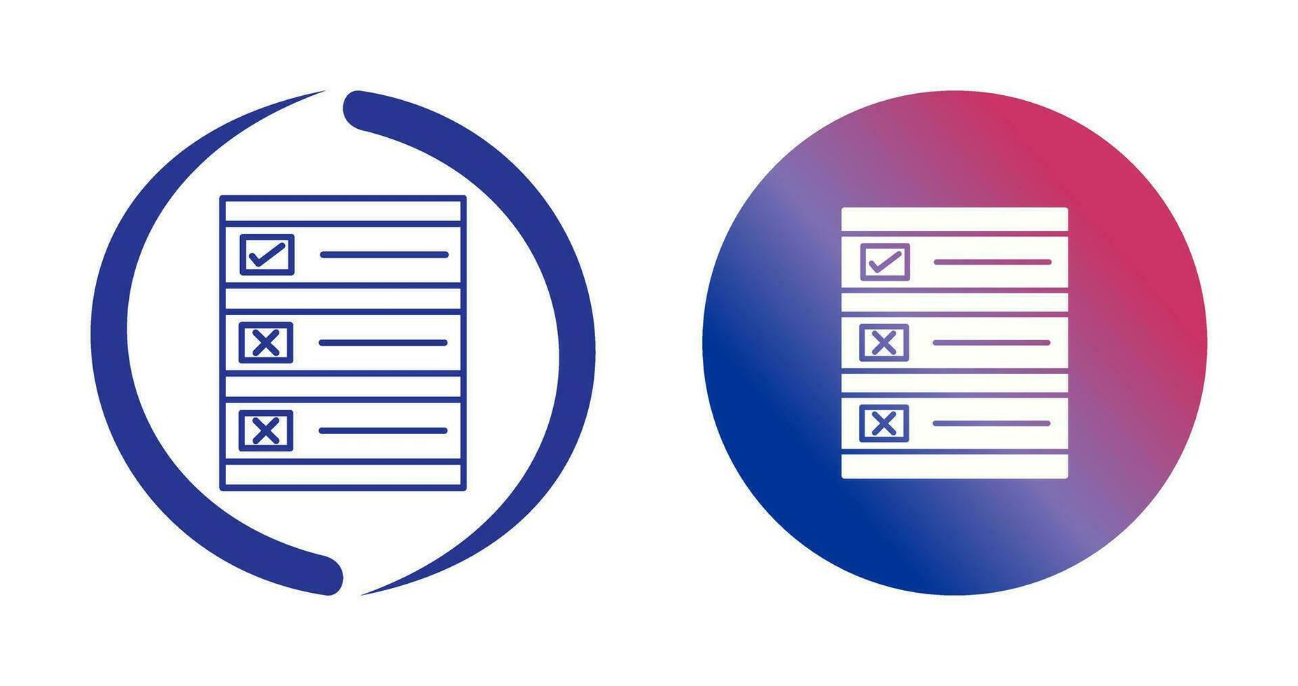 Ballot Paper Vector Icon