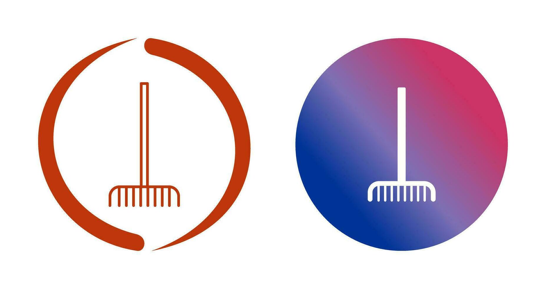 Fork picking Leaves Vector Icon
