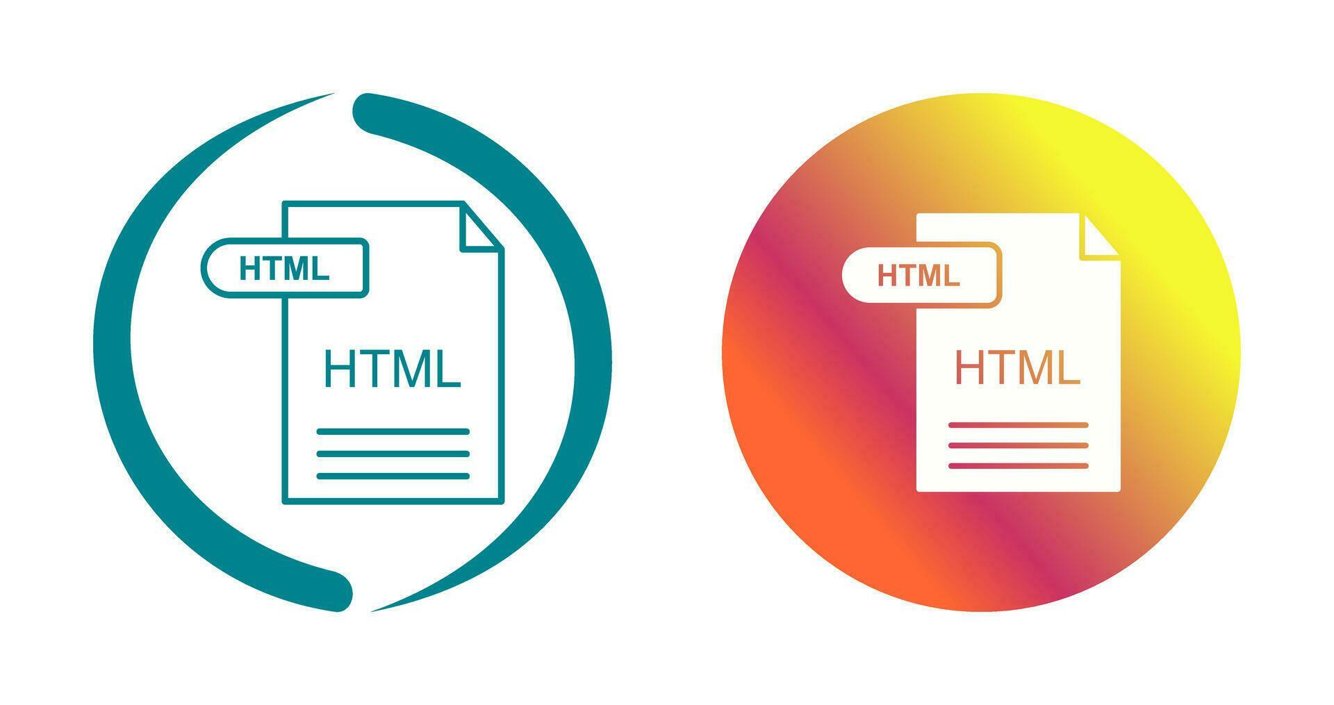 HTML Vector Icon 34006283 Vector Art at Vecteezy