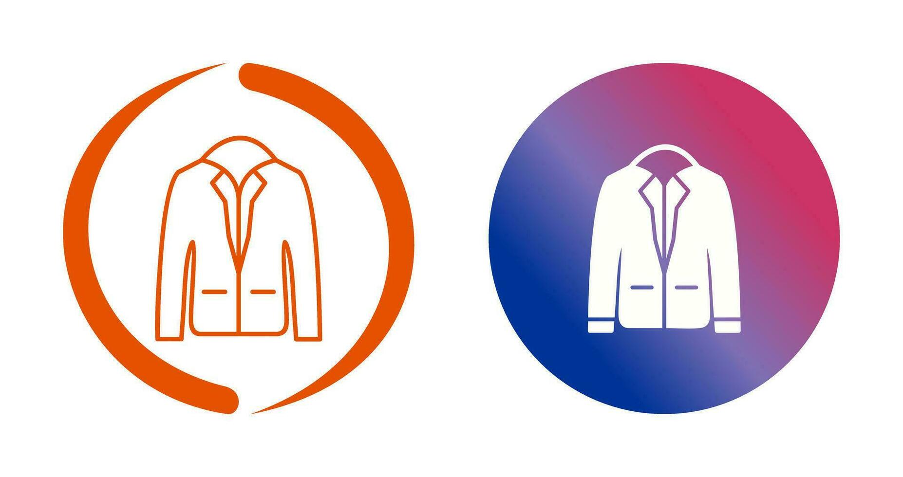 icono de vector de chaqueta elegante