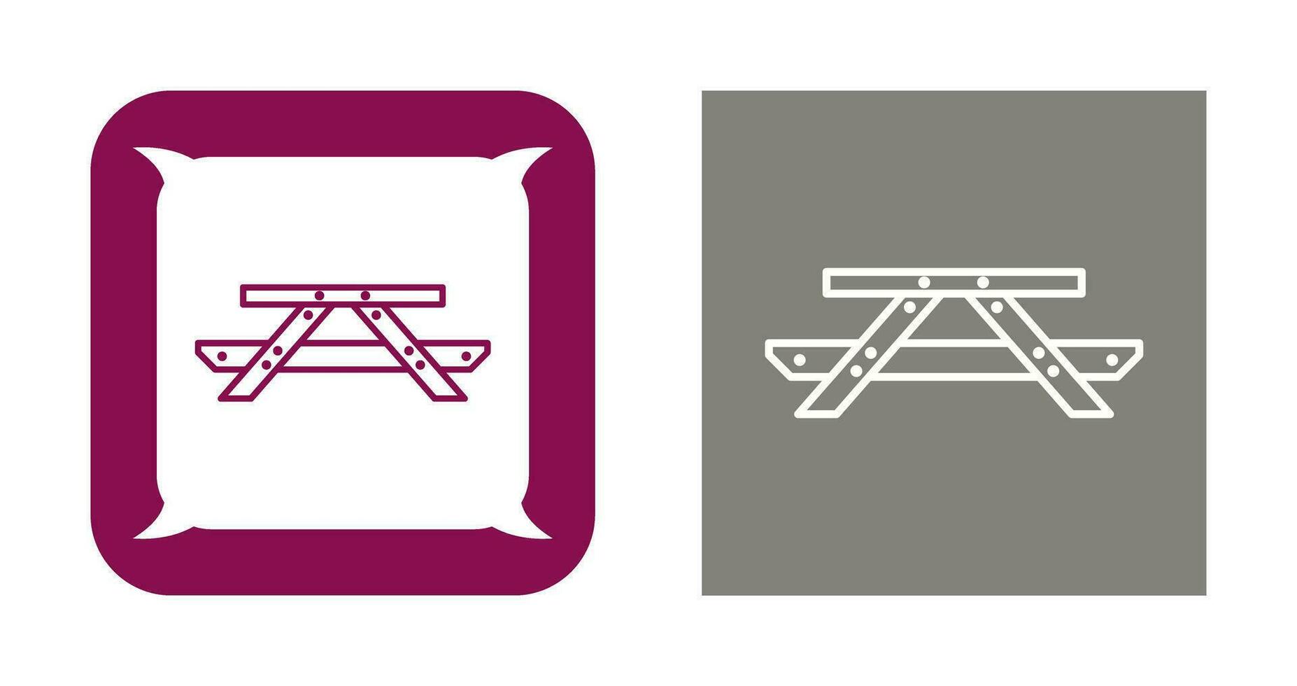 Picnic of Table Vector Icon