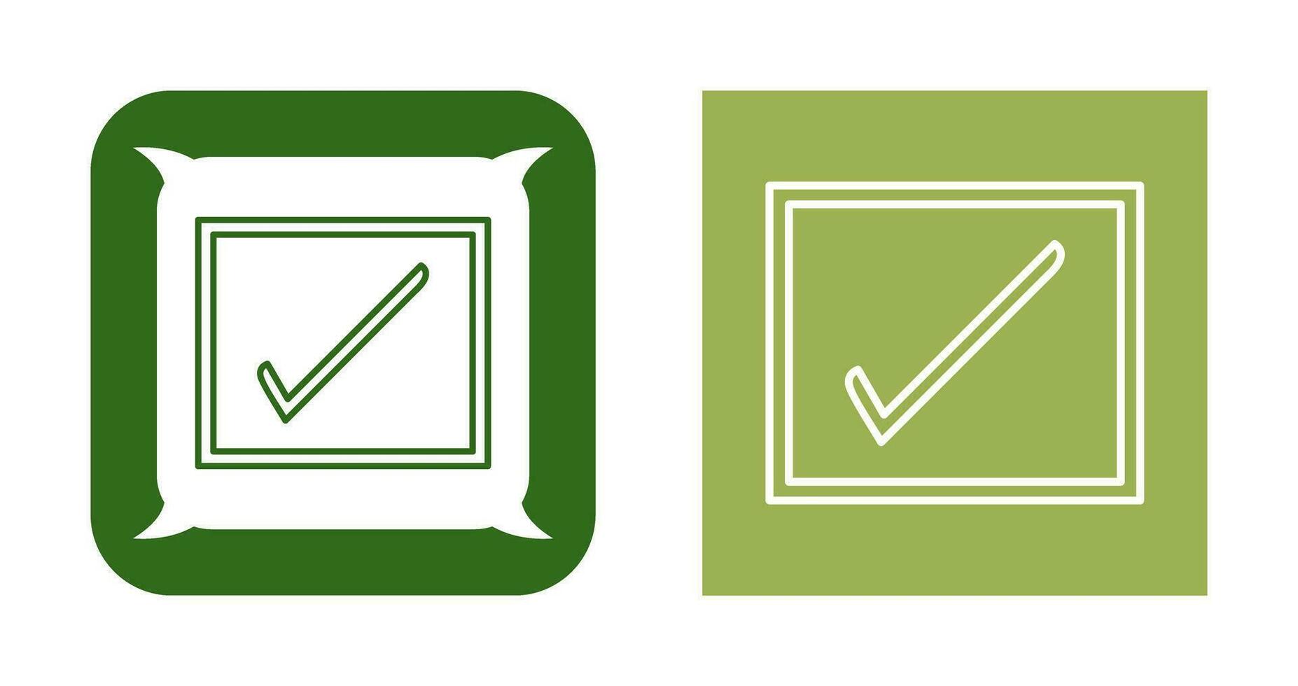 Checkbox Vector Icon
