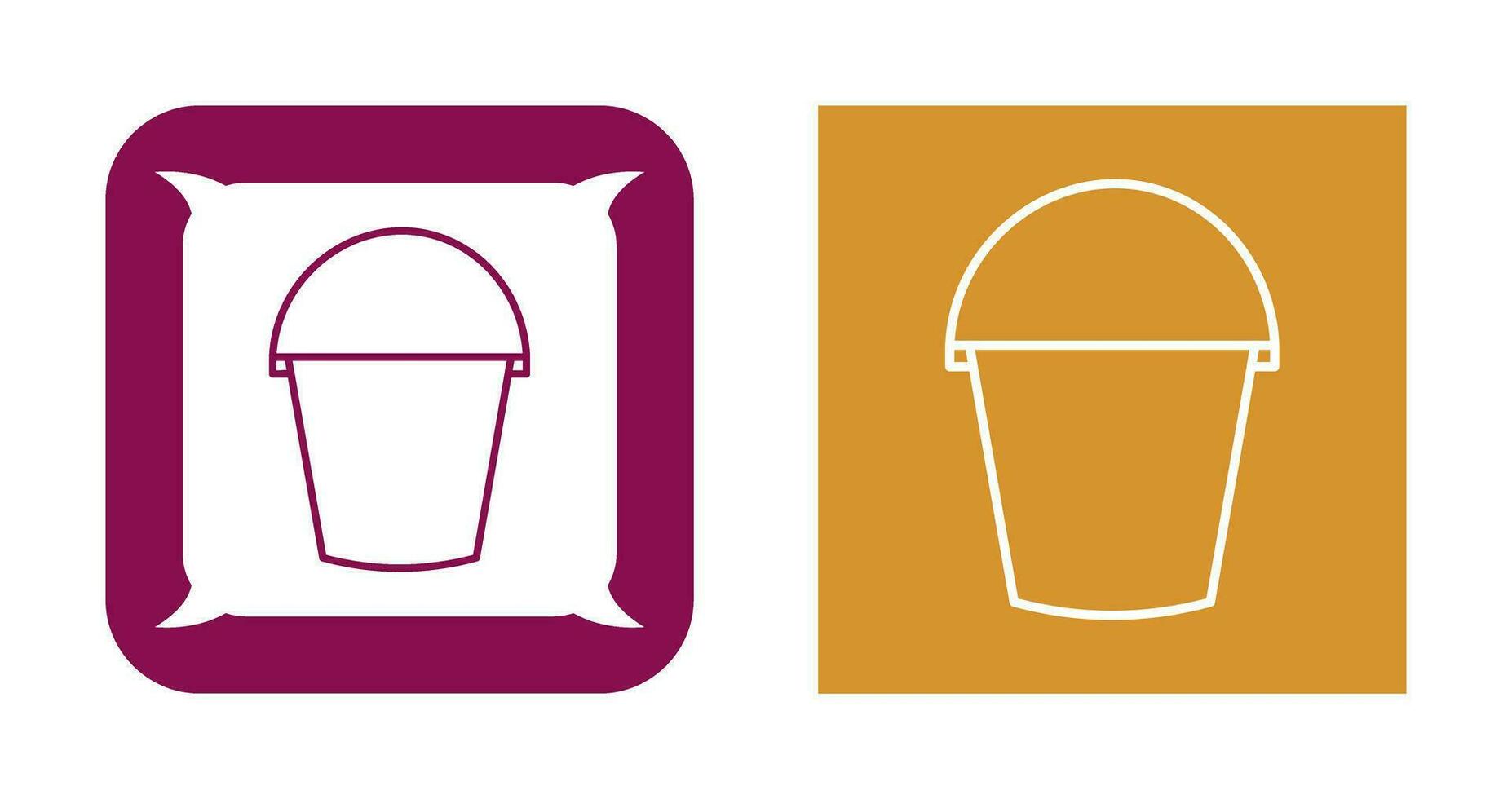 Water Bucket Vector Icon