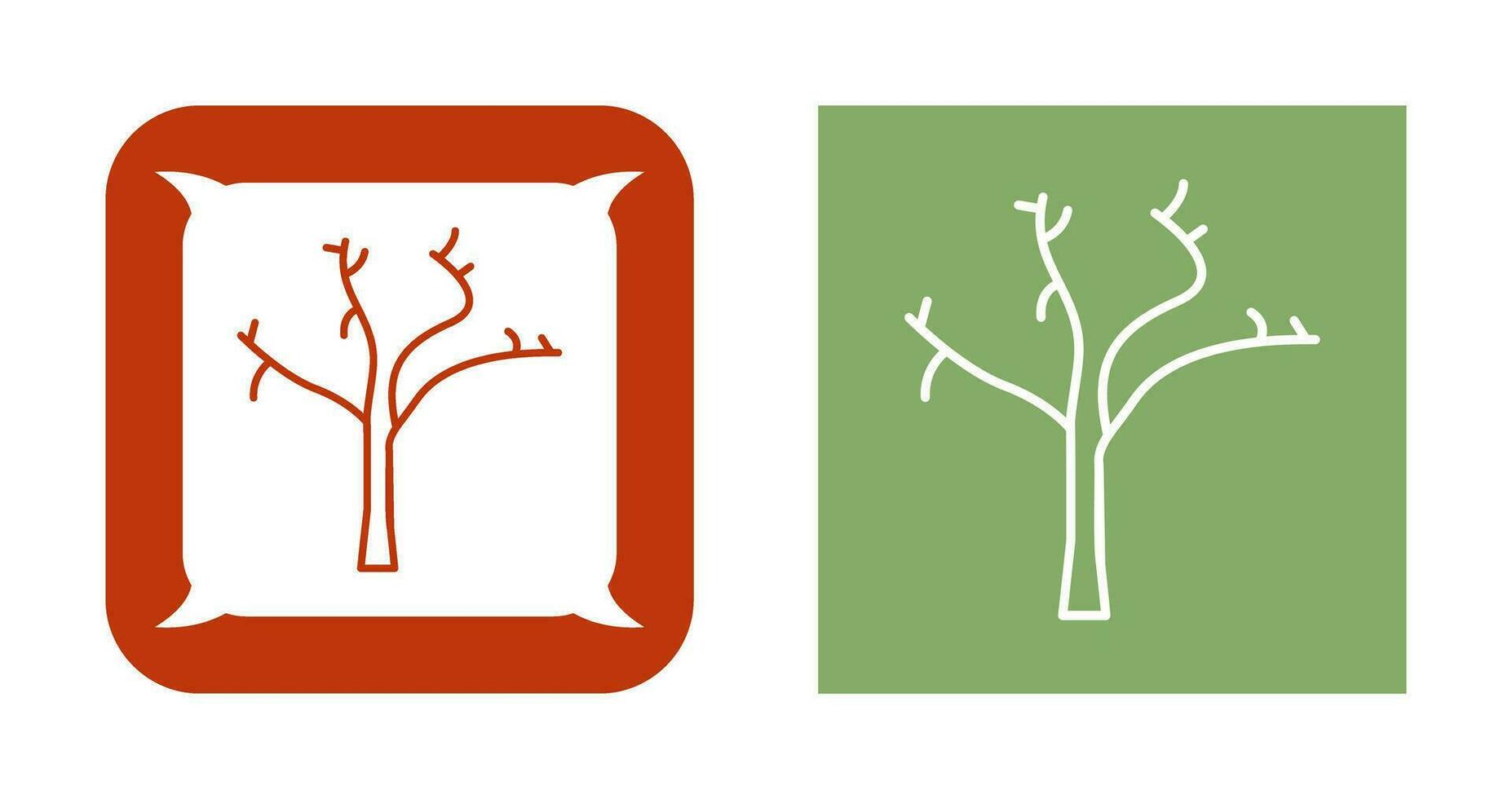 Tree with no Leaves Vector Icon