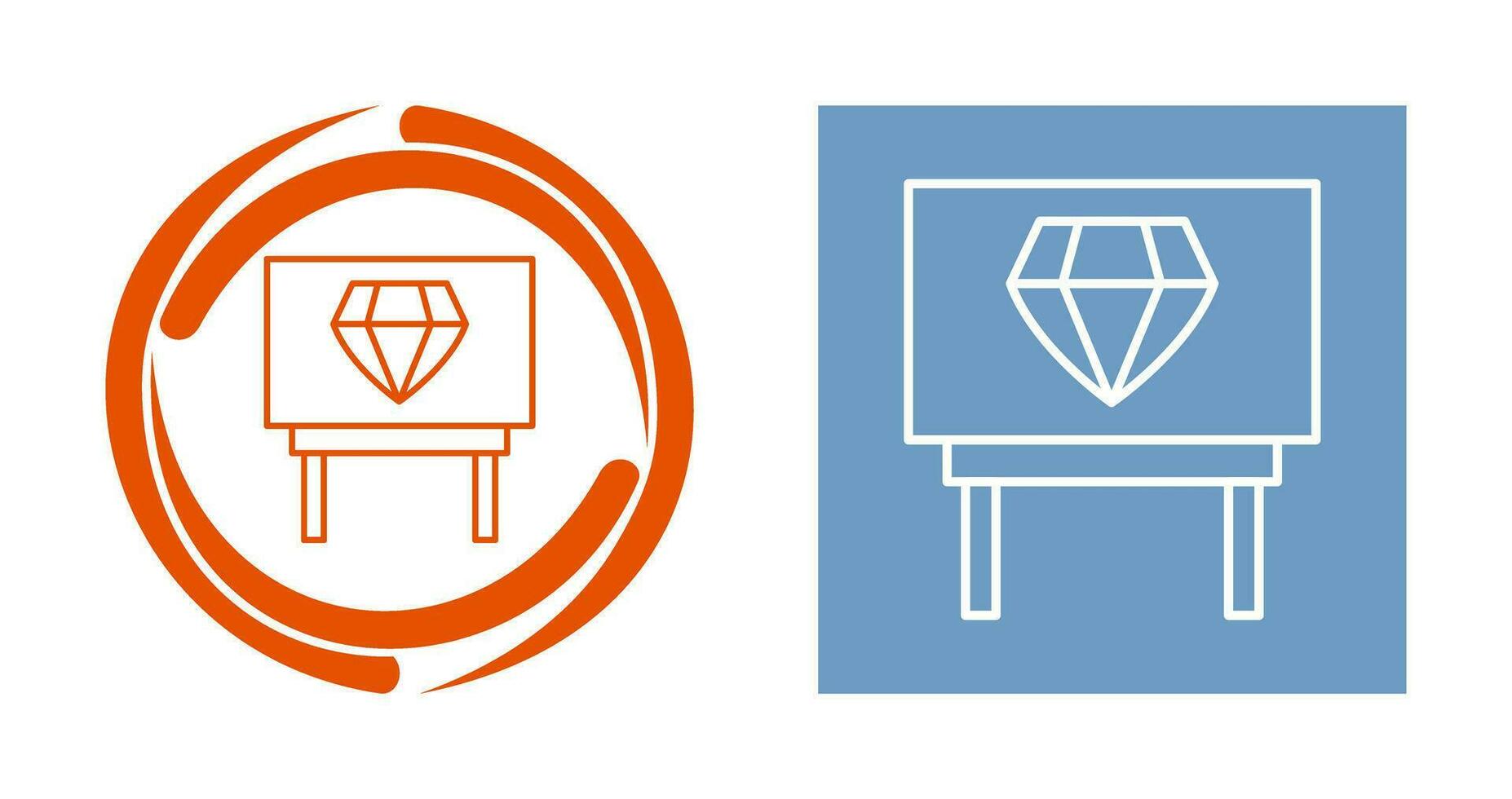 Diamond Exhibit Vector Icon