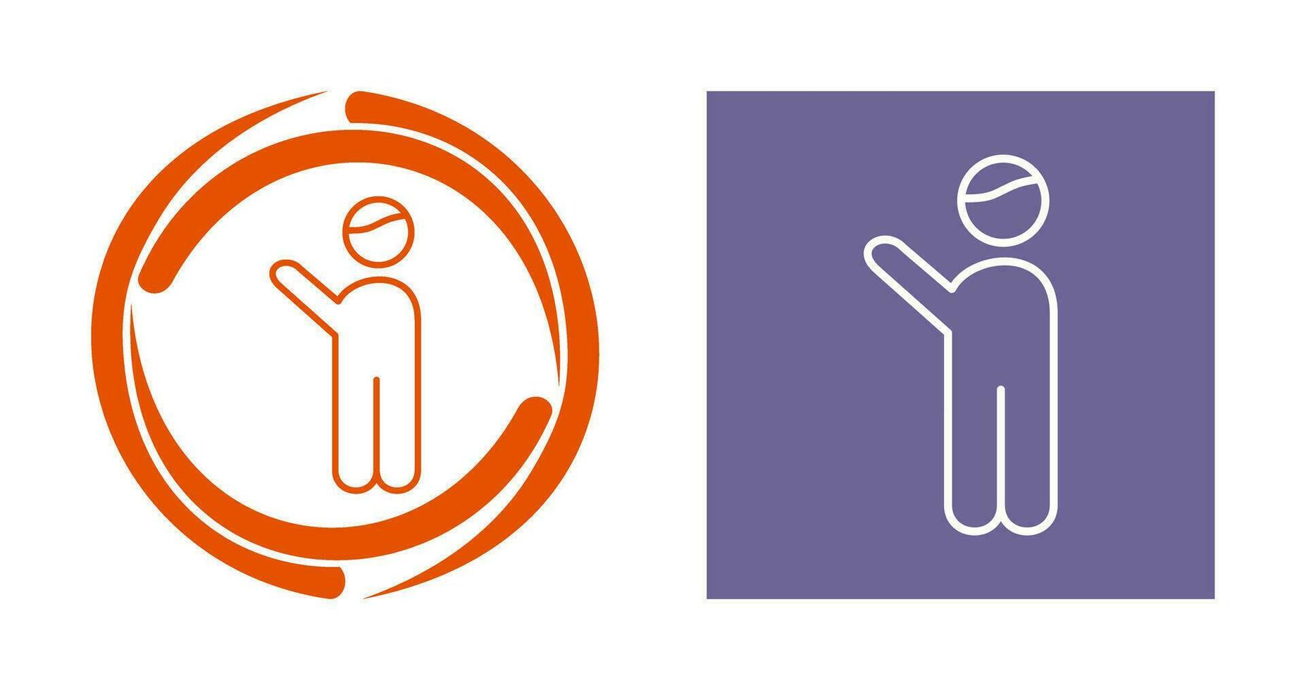 Waving to people Vector Icon