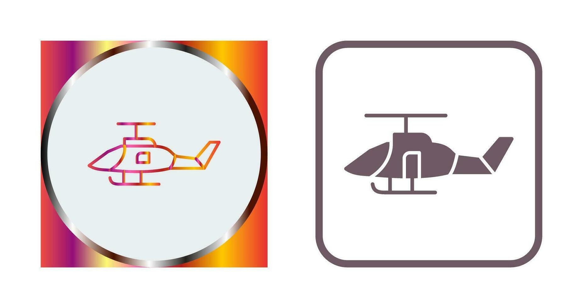 Military Helicopter Vector Icon