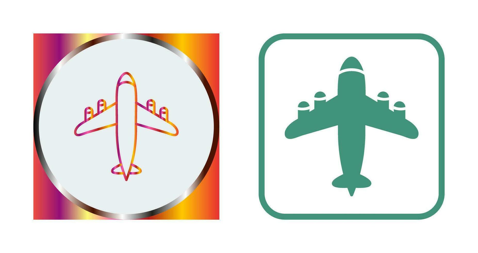Flying Airplane Vector Icon