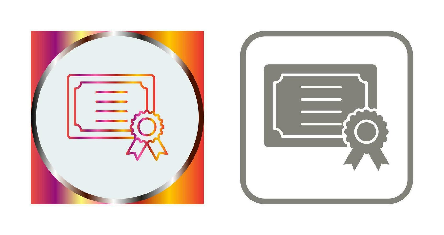 Certificate Vector Icon