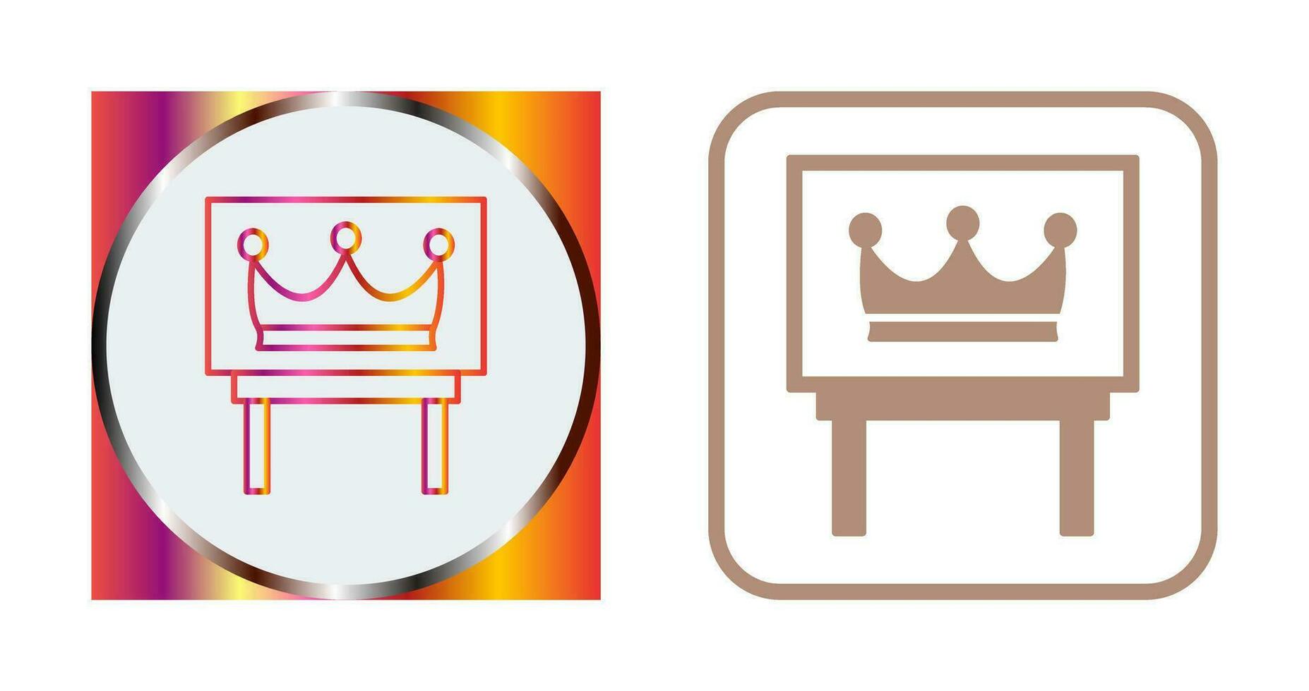 Crown Exhibit Vector Icon
