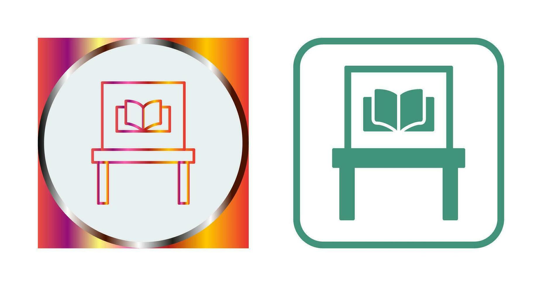 Ancient Book Exhibit Vector Icon