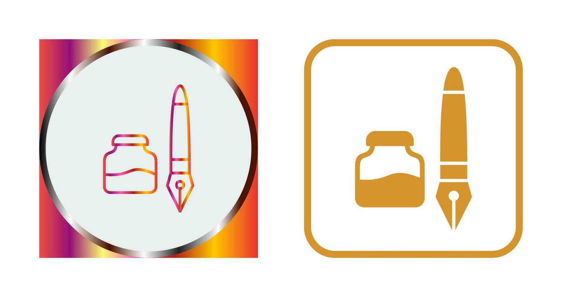 Ink and Pen Vector Icon
