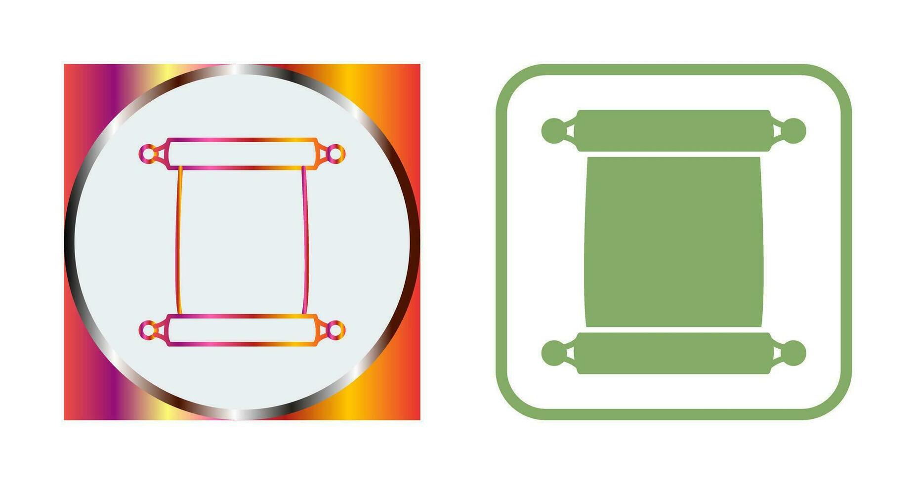 Scroll of Paper Vector Icon