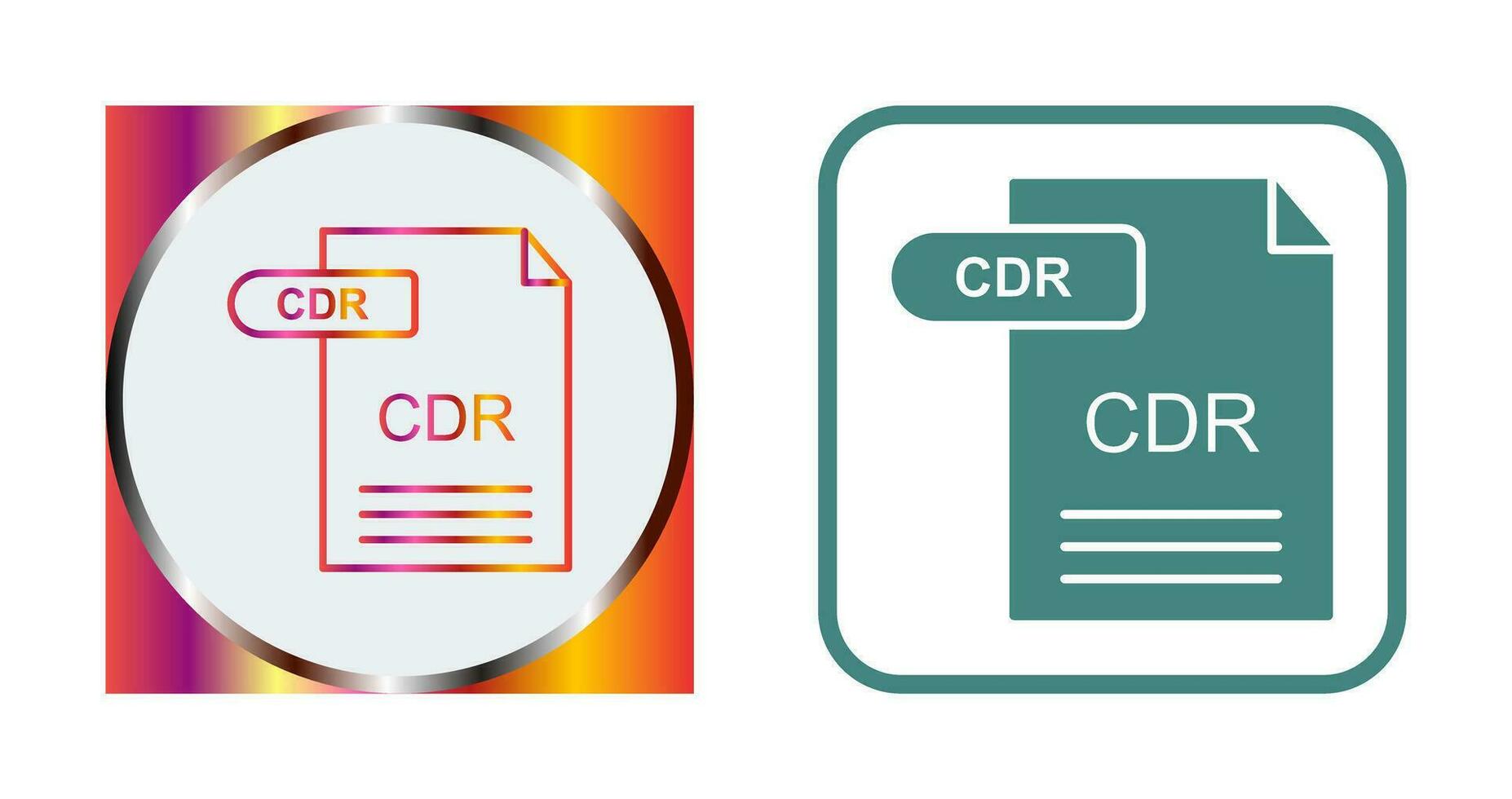 CDR Vector Icon