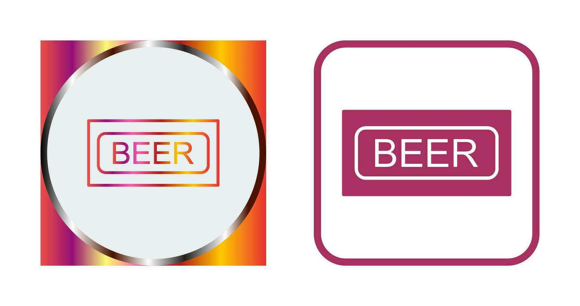 icono de vector de signo de cerveza