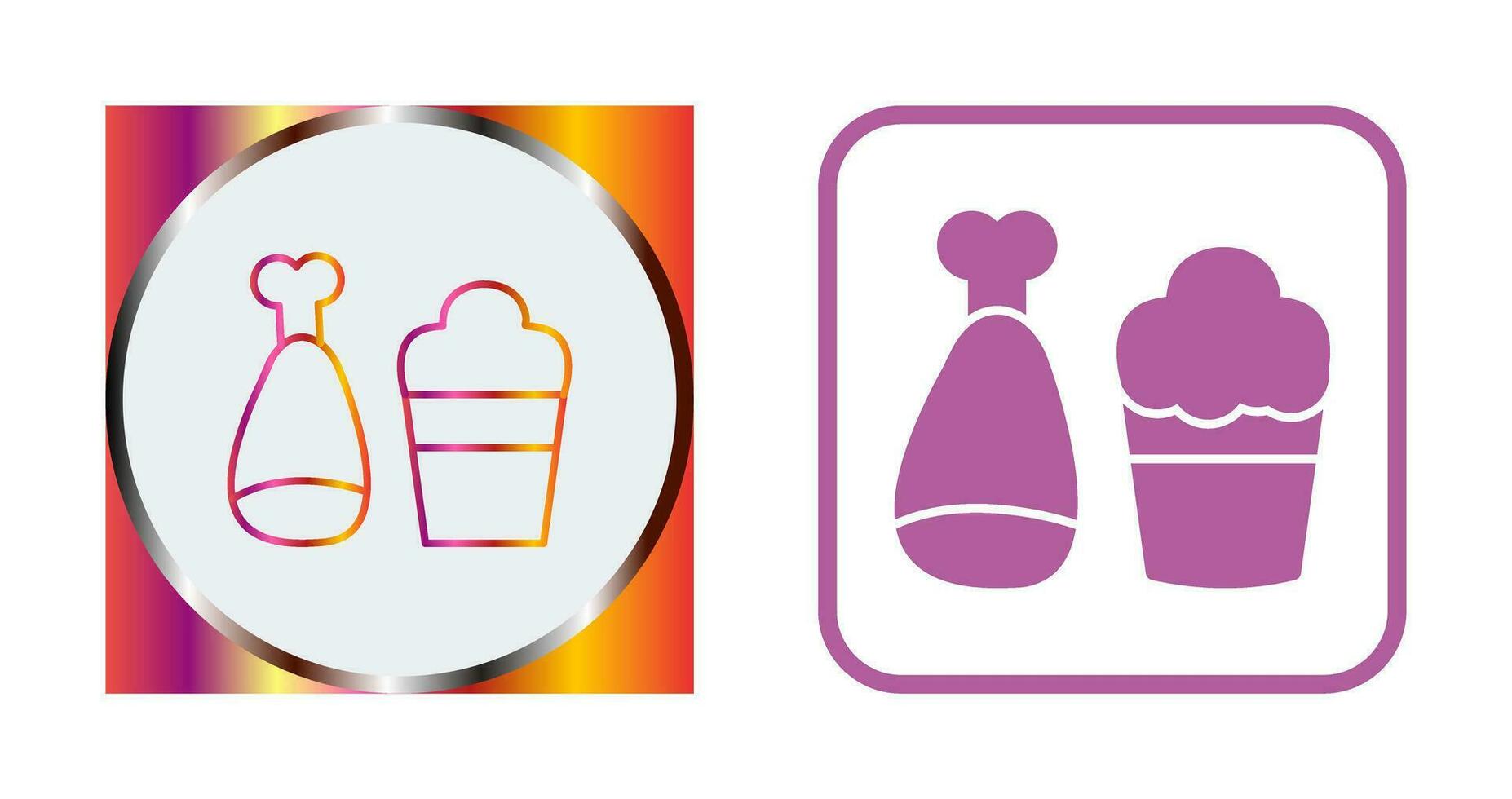 Food and Beer Vector Icon