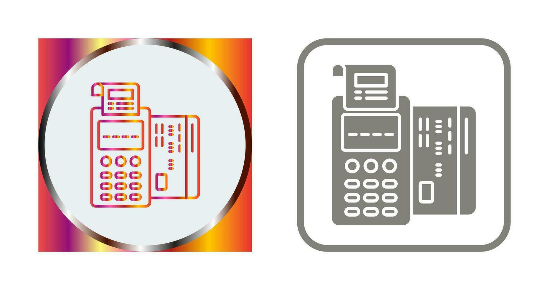 Pos Terminal Vector Icon