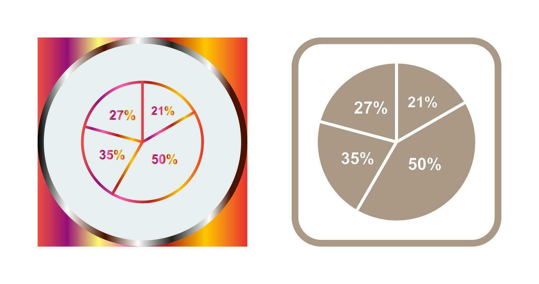 Pie Chart Vector Icon